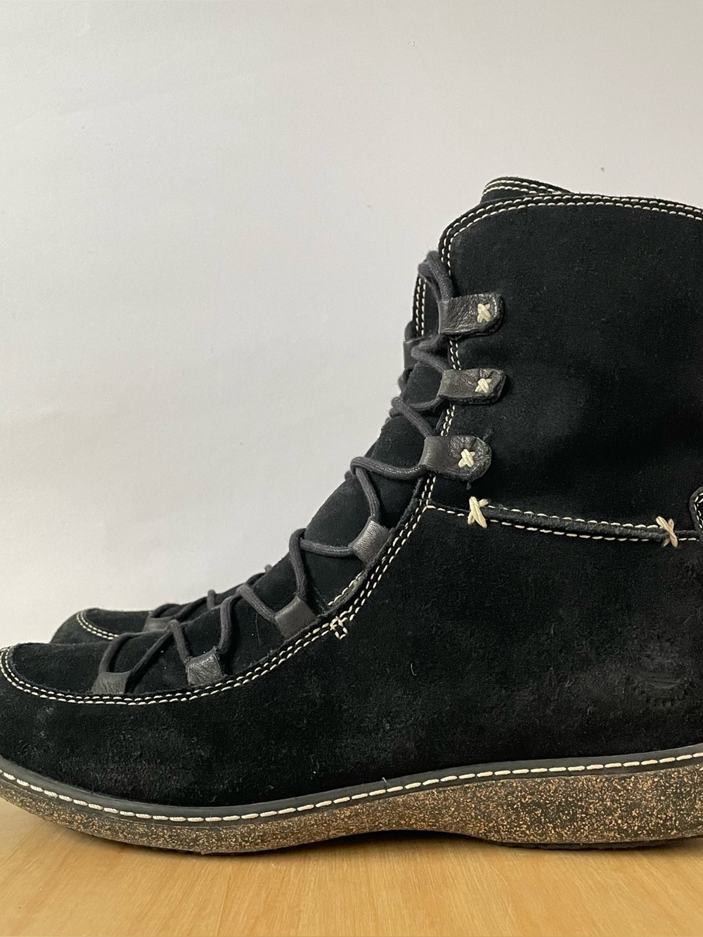 Timberland Reykir Ghillie Black Suede Winter Boots | US 10M - Picture 3 of 9